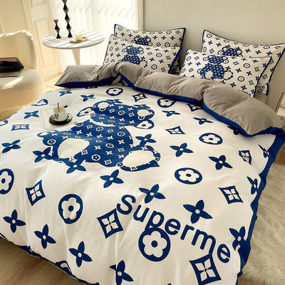 Couverture de lit 100% polyester 3D imprimé Lit de luxe draps de lit style moderne