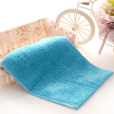 Servette de nettoyage de cuisine en microfibre rectangulaire avec tissu à petites rayures et logo du client