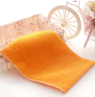 Servette de nettoyage de cuisine en microfibre rectangulaire avec tissu à petites rayures et logo du client