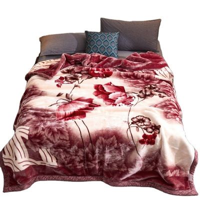 Commodité hivernale épaissie couverture Raschel Super doux double couche pour le textile domestique