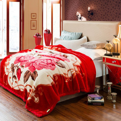 Commodité hivernale épaissie couverture Raschel Super doux double couche pour le textile domestique