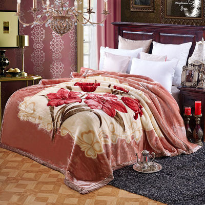 Commodité hivernale épaissie couverture Raschel Super doux double couche pour le textile domestique