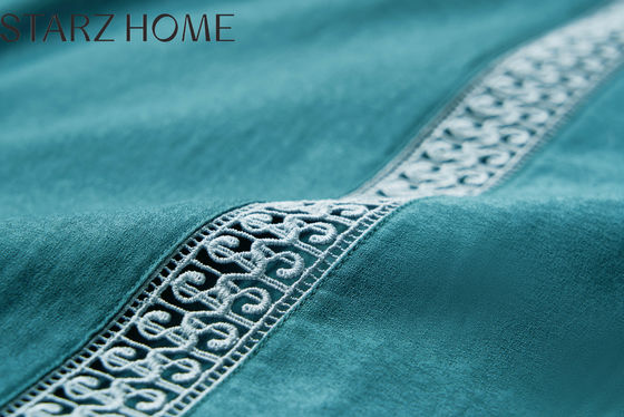 Des ensembles de literie à l'air perméable de style européen 100% coton jacquard 300TC 4Pcs sans remplissage