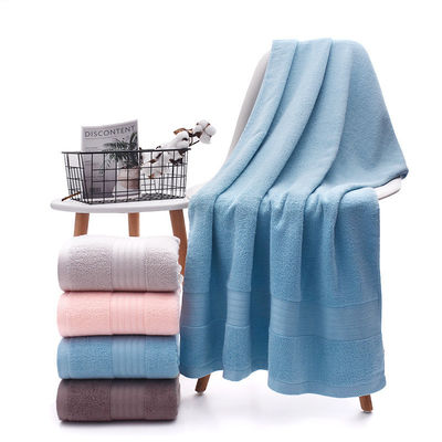 Couper Jacquard Plain Couleur Toile de coton pur avec tissu tissé doux et absorbant