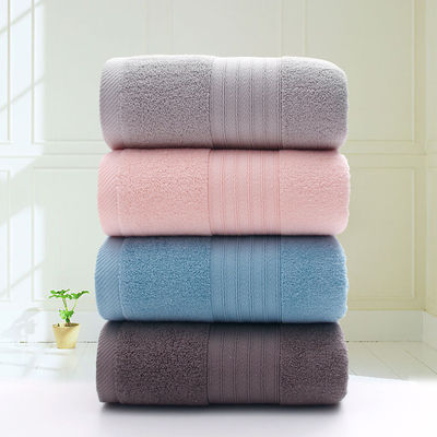 Couper Jacquard Plain Couleur Toile de coton pur avec tissu tissé doux et absorbant