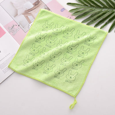Cartoon imprimé en microfibre pour la peau douce serviette à main pour jardin d'enfants