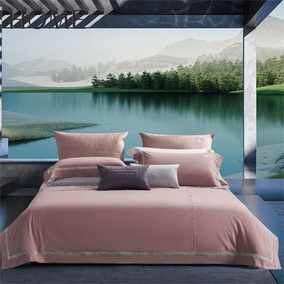Des ensembles de literie à l'air perméable de style européen 100% coton jacquard 300TC 4Pcs sans remplissage