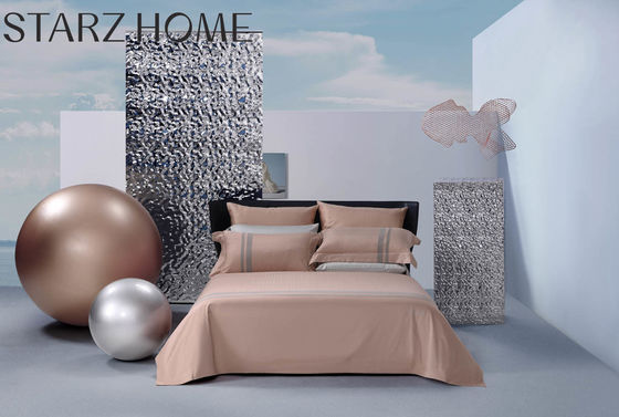Tricoté 100% coton 4 pièces Lit de lit Lit de lit Lit de lit ensemble avec couette et couverture de lit