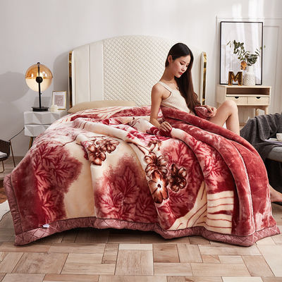 Beaucoup de types épaisse double couche super douce corail Plush couverture de mariage 180*220CM