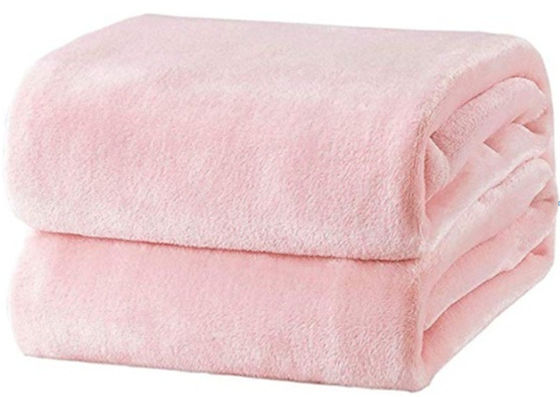 Taille personnalisée Populaire polyester doux lancer couverture de laine de corail couvertures pour les voyages