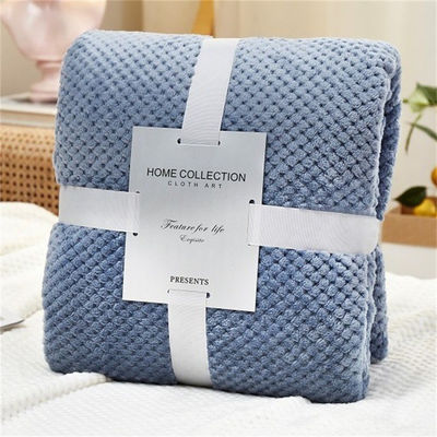 Cadeau 3pcs Quantité de polyester recyclé Ananas vérifier couverture de flanelle avec épaissie