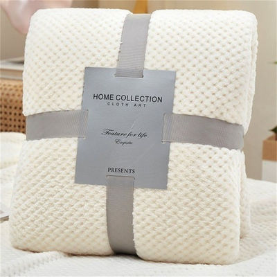 Cadeau 3pcs Quantité de polyester recyclé Ananas vérifier couverture de flanelle avec épaissie