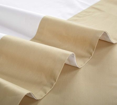 Hôtel Star Plain White Luxury Comfort Quilt Cover Ensembles de literie en coton