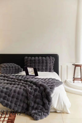 Couverture à carreaux d'automne-hiver 100% polyester en tissu chaud pour toutes les saisons