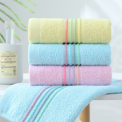 Tissu de coton 100% serviette pour le visage pour la salle de bain à domicile