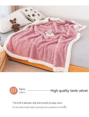 Couverture à toucher douce en velours de lait, pas besoin de personnalisation, parfaite pour toutes les saisons.