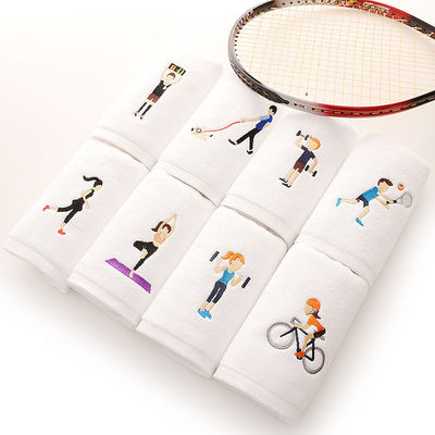 Impression du logo du timbre Des serviettes de gym en coton pour une absorption rapide de la sueur pendant les séances d'entraînement