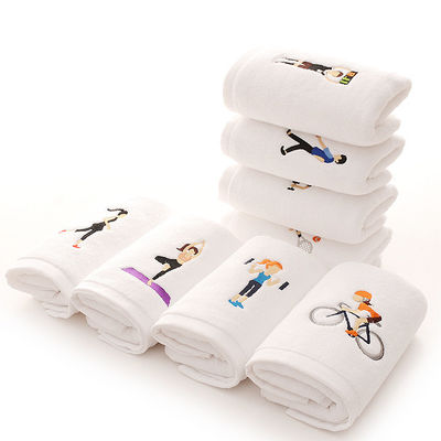 Impression du logo du timbre Des serviettes de gym en coton pour une absorption rapide de la sueur pendant les séances d'entraînement
