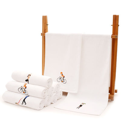 Impression du logo du timbre Des serviettes de gym en coton pour une absorption rapide de la sueur pendant les séances d'entraînement