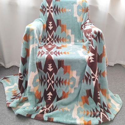 Couverture en sherpa en flanelle pour la literie du roi et de la reine Couverture en polyester tissé de taille jumelle