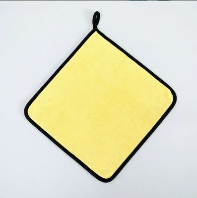 Tissu en microfibre de couleur solide pour le démaquillage super absorbant