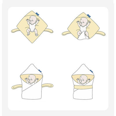 Classe A Sac de coton de naissance cartoon mince tenir bébé couverture couverture couverture carré