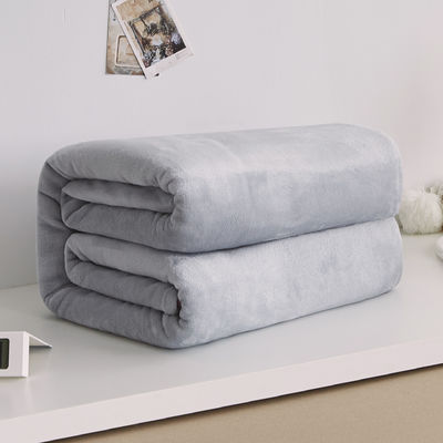 Couverture de laine de corail de style simple couverture de flanelle solide couverture de polyester