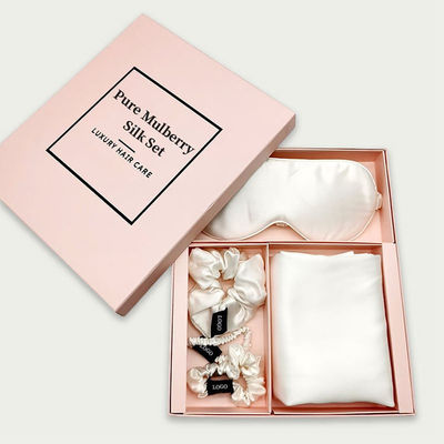 Ensemble de lunettes de couchage pour femmes Masque pour les yeux en soie de mûrier 100%