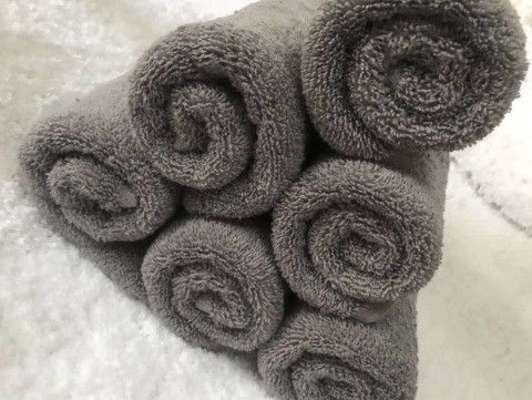 Café absorbant doux épaississement ménager bébé coton gros serviette 70*140cm Rectangle gris Hôtel serviette de bain