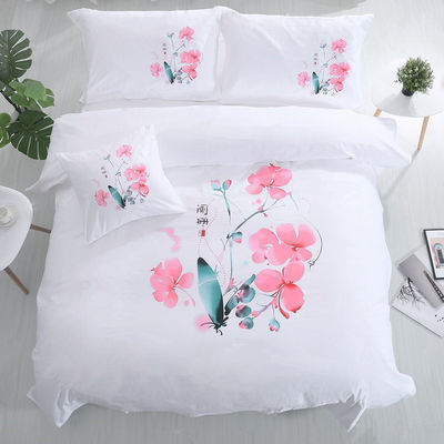 173 * 118 Densité du tissu Coton pur Blanc Chine draps et couvertures de couette