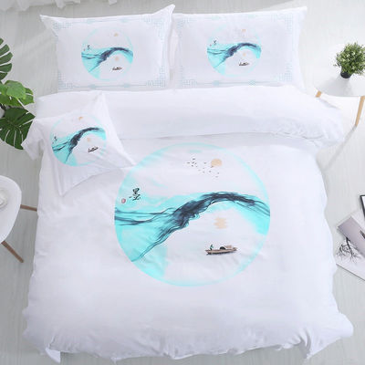 173 * 118 Densité du tissu Coton pur Blanc Chine draps et couvertures de couette