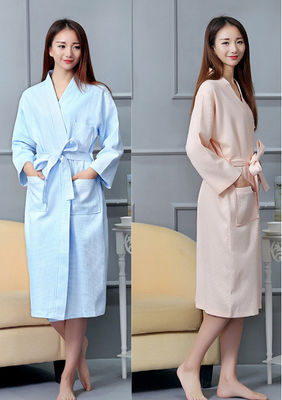 Hôtel Puri coton absorbant Pijama de printemps et d'automne pour hommes Doux et confortable