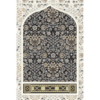 Moderne style anti-dérrapage arrière cadeau islamique tapis de prière machine faite
