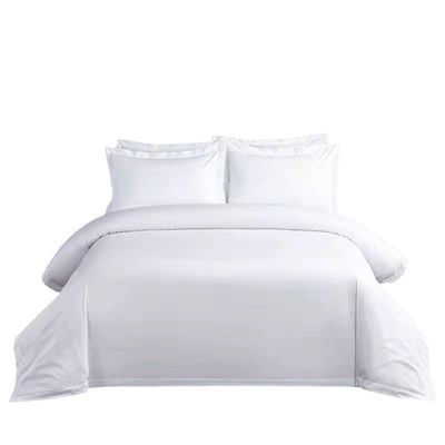 80 chiffre de tissu coton lit d'hôtel ensemble pour les draps personnalisés en blanc