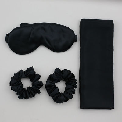 Conception solide Logo personnalisé Satin Masque oculaire en soie Set Box pour un sommeil reposant et propre à la peau