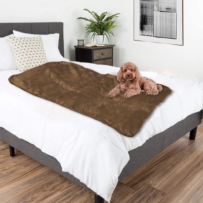 Populaire Tricot 100% polyester French Fleece Sherpa Pet Couverture pour le canapé