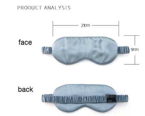 Masque pour les yeux de sommeil réglable Logo personnalisé Satin Silk Eye Shade pour les voyages de type de peau normale