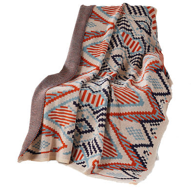Couverture d'été Boho Throw Ensemble d'échantillon gratuit pour les voyages de tricot doux et grands