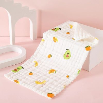 Toile de bébé en coton souple et doux Haute densité 6 couches Non fluorescent 25*50cm