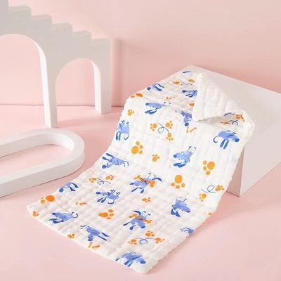 Toile de bébé en coton souple et doux Haute densité 6 couches Non fluorescent 25*50cm