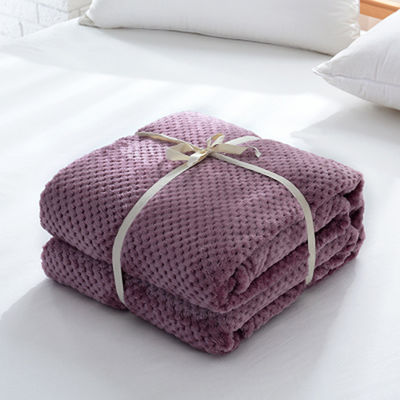Couverture en laine de corail de taille personnalisée pour bureau Sieste 150*200cm Couvertures de canapé à toucher doux