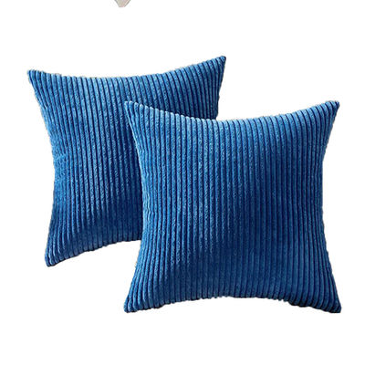 Car Solid Pattern Corduroy décoratif carré lancer le coussin couverture coussin