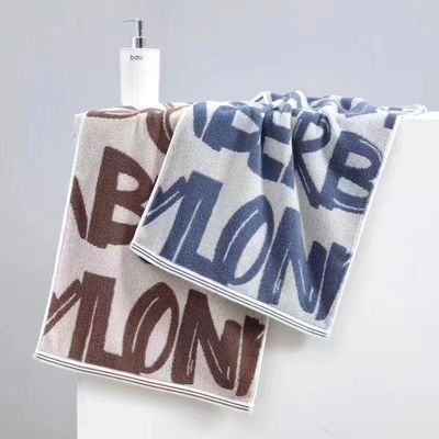 Couleur sombre 16pcs Savage Spun Coton serviette à ongles avec lettres résistantes aux taches Curry bleu