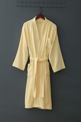 300-400g Unisexe Vêtement de bain en coton serviette Pyjama Spa Vêtement de bain Robe de bain Professionnel