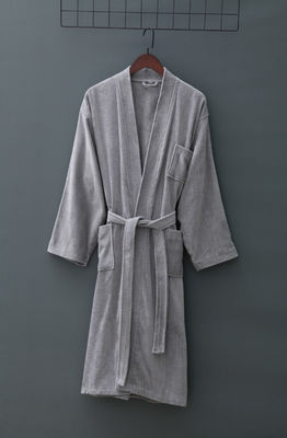300-400g Unisexe Vêtement de bain en coton serviette Pyjama Spa Vêtement de bain Robe de bain Professionnel