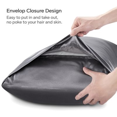 1 pièce couverture d'oreiller en polyester imprimé doux et luxueux pour fermeture d'enveloppe sur le lit