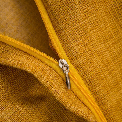 Couverture de coussin en lin de couleur solide simple pour les coussins de maison de style vintage