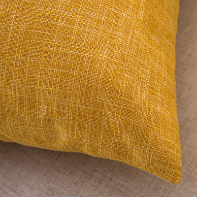 Couverture de coussin en lin de couleur solide simple pour les coussins de maison de style vintage