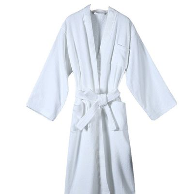 Robe de bain en coton d'hôtel hypoallergénique et douce chemise de nuit moyenne pour adultes