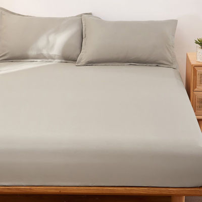 Tissu en fibre de polyester à motif solide lavable pour couverture de lit simple